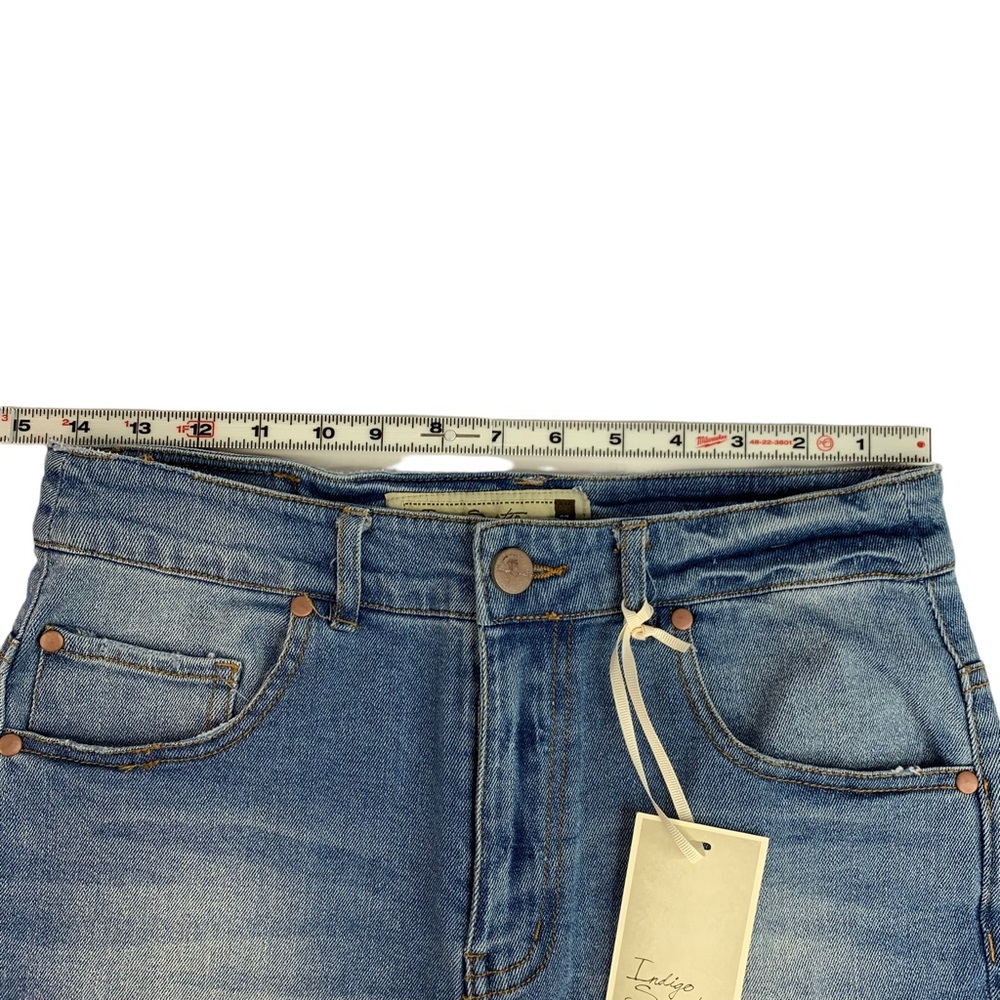 Indigo Saint Premium Denim Women’s Shorts Size 4, Waist 27 - Picture 8 of 9